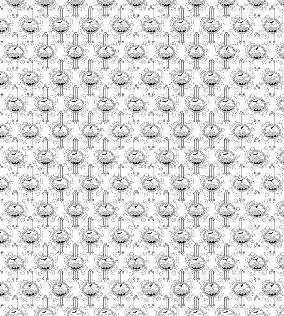 Mountains Trees Eagles — Pattern