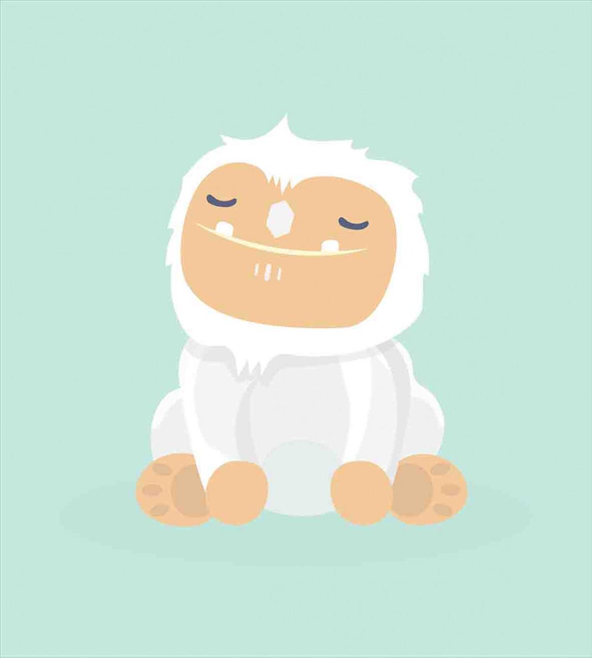 Graphic Happy Yeti — Pattern