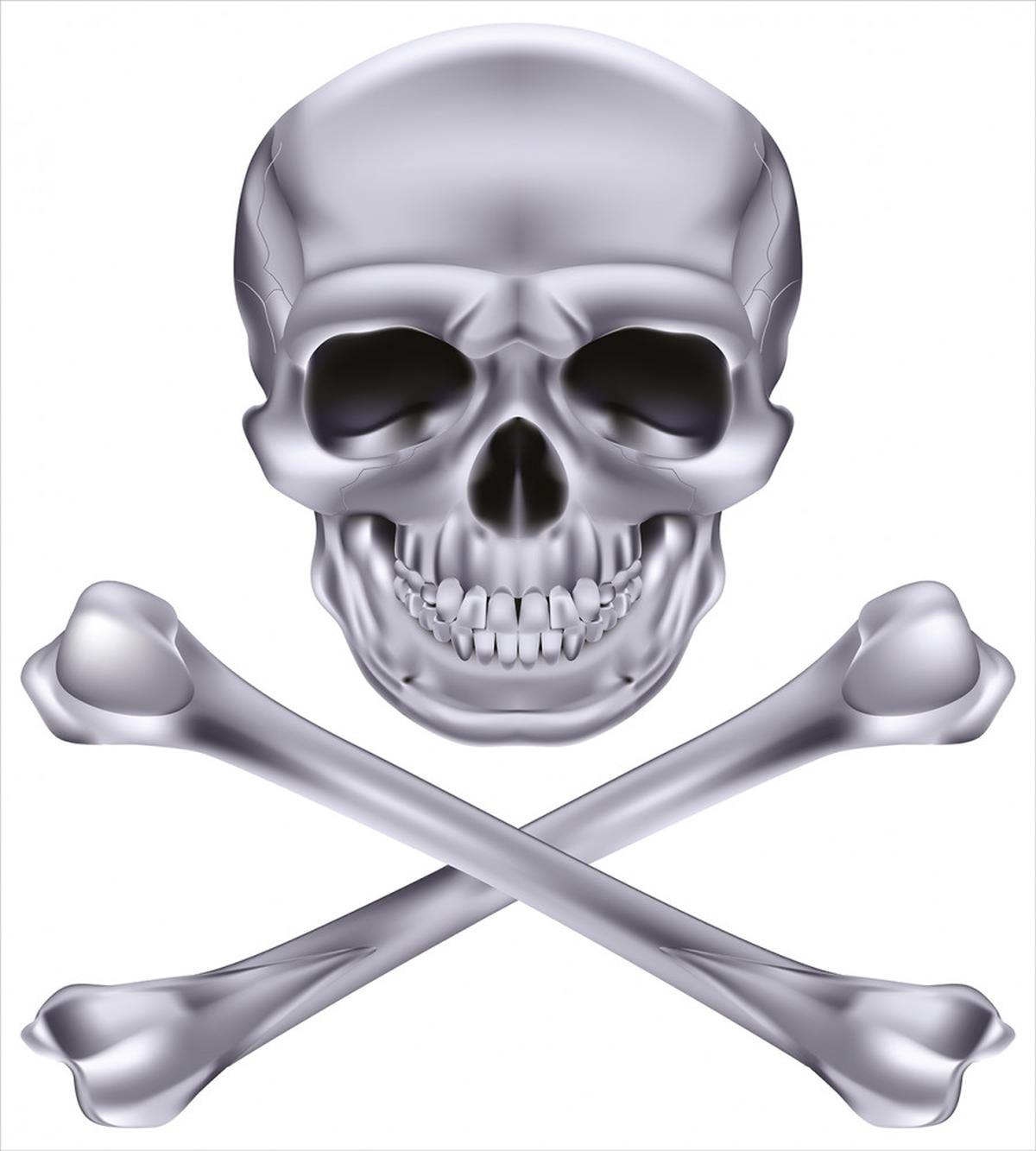Vivid Skull Crossbones — Pattern
