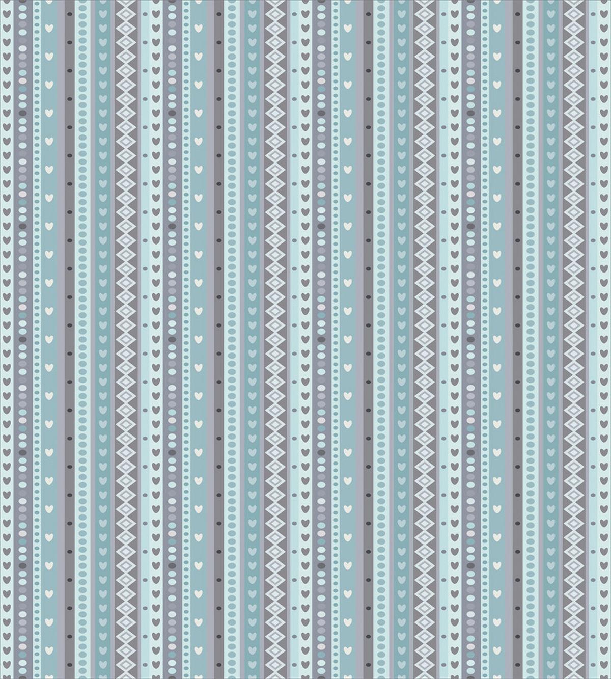 Dot Rhomb and Heart Lines — Pattern