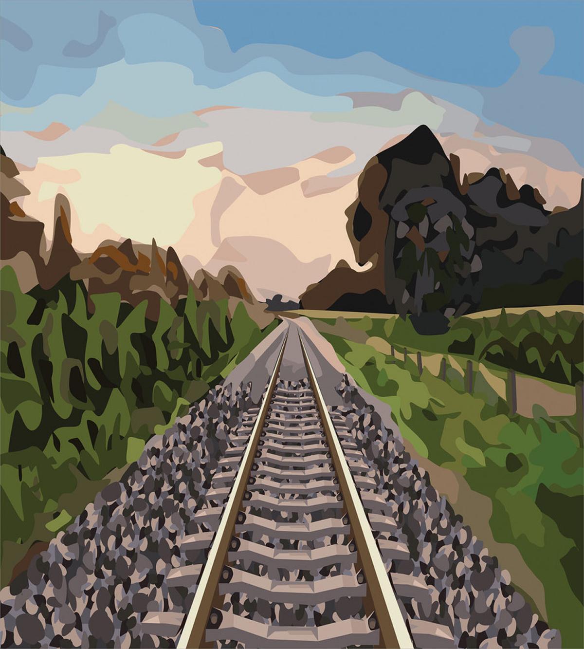 Stones and Road Tracks — Pattern