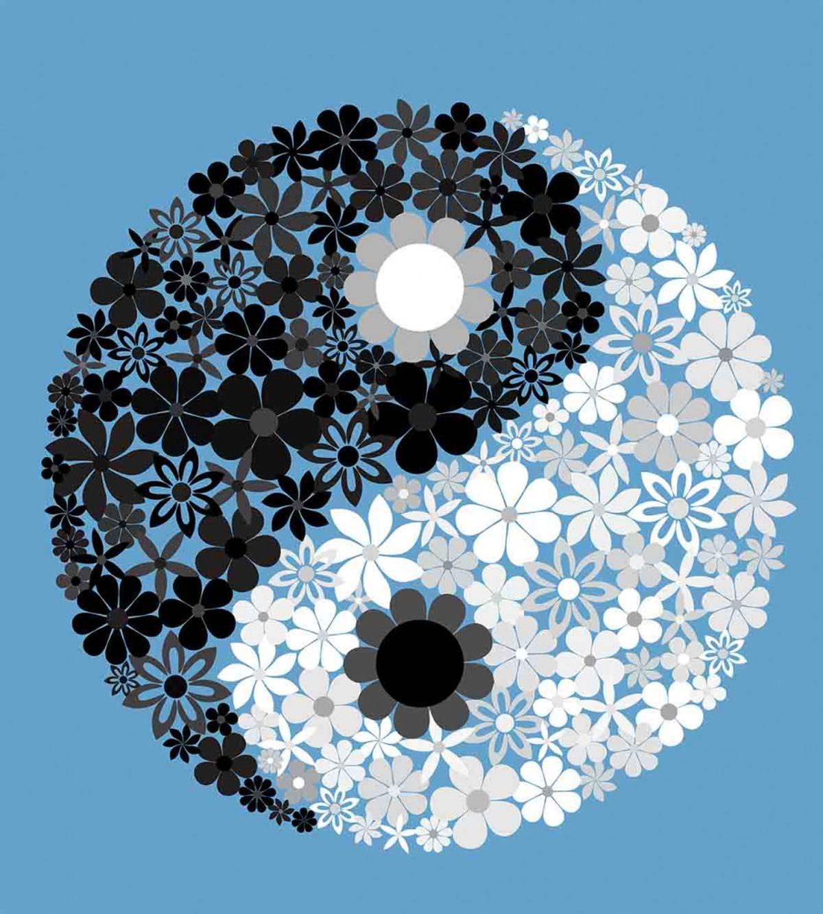 Tao Sign Floral — Pattern
