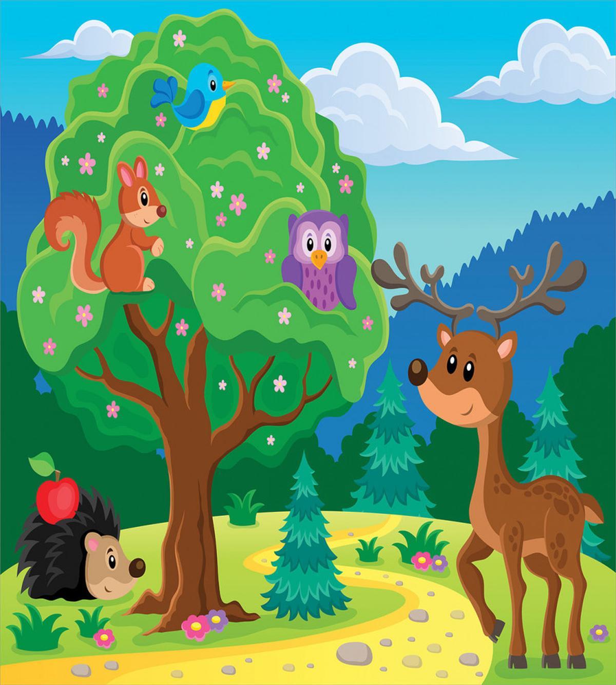 Funny Animals Wildlife — Pattern