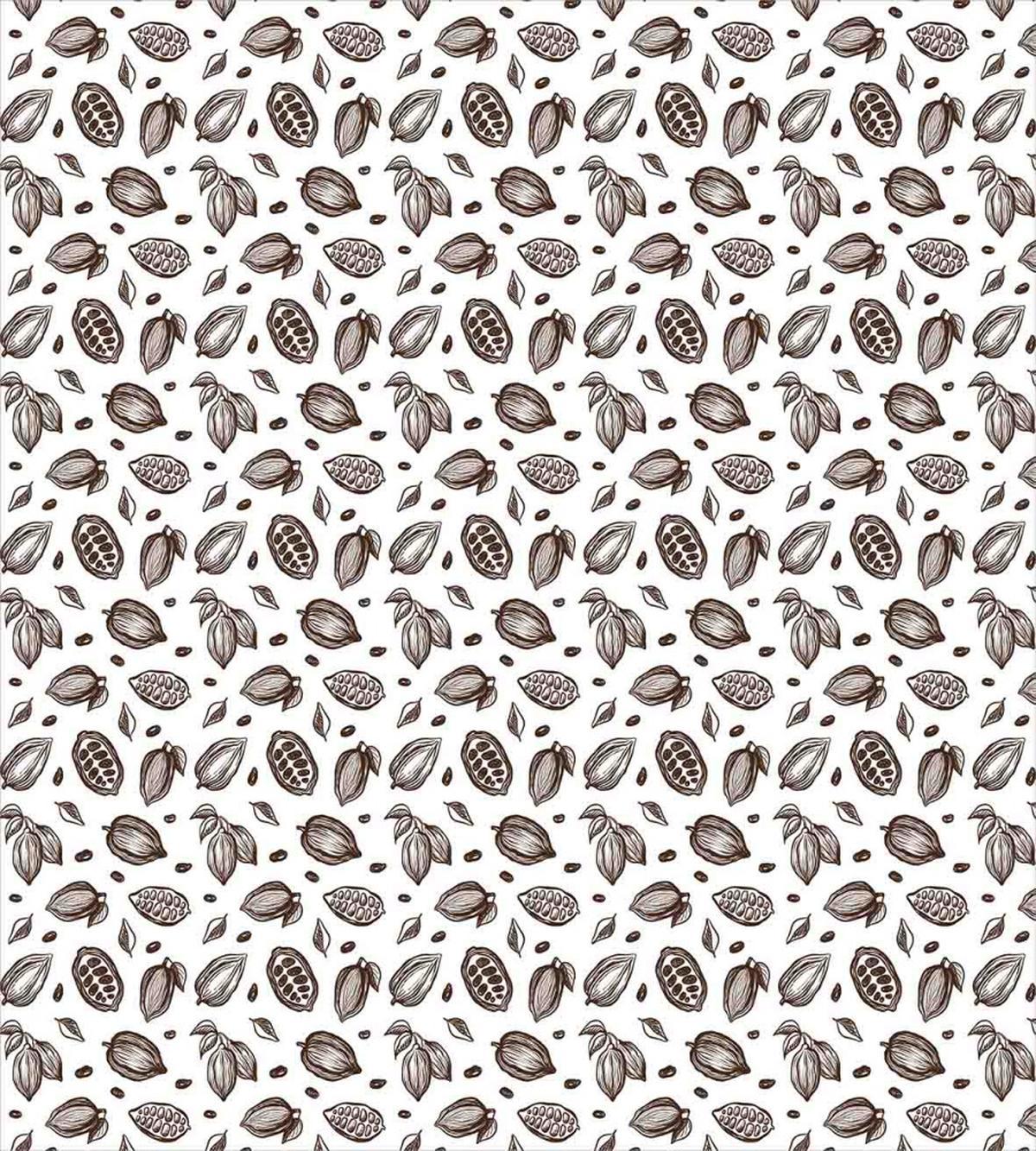 Sketchy Style Cocoa Beans — Pattern