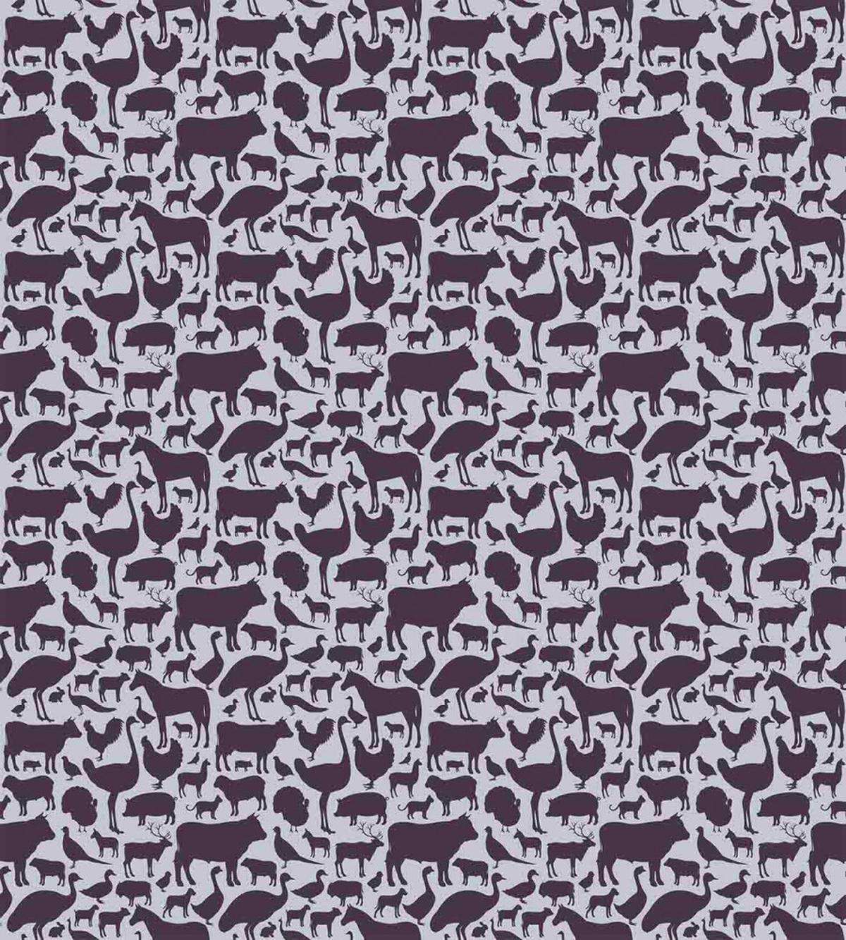 Silhouette Wild Animals Art — Pattern