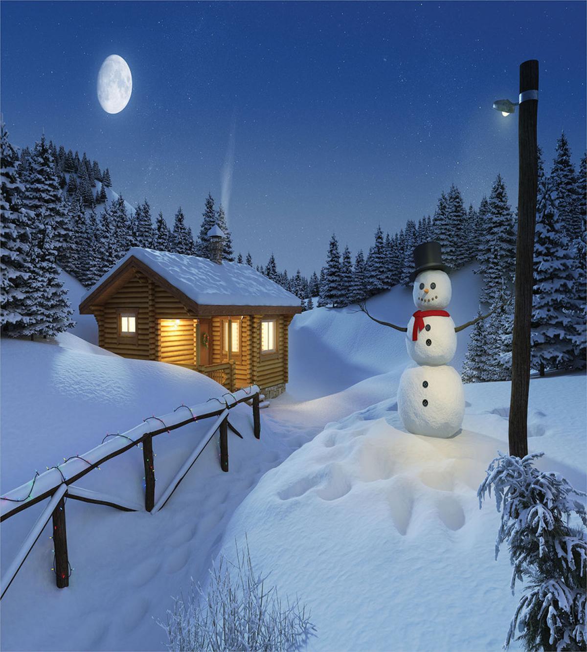 Rustic Wood Cottage — Pattern