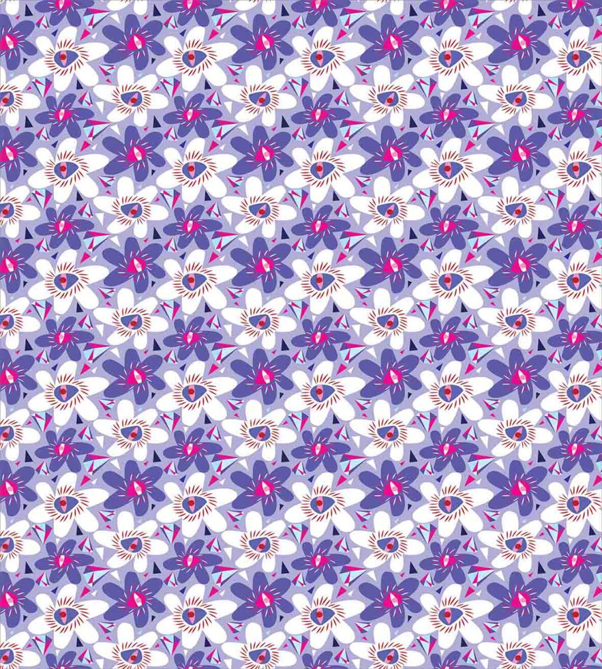 Blossoming Cartoon Petals — Pattern