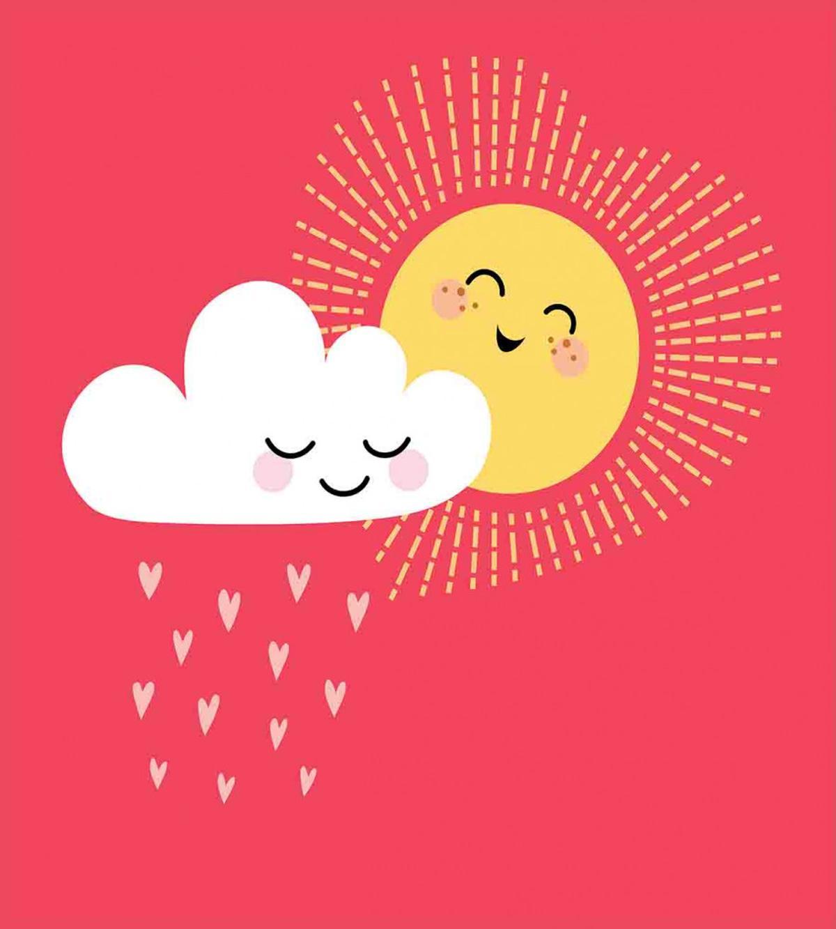 Valentines Cloud and Sun — Pattern
