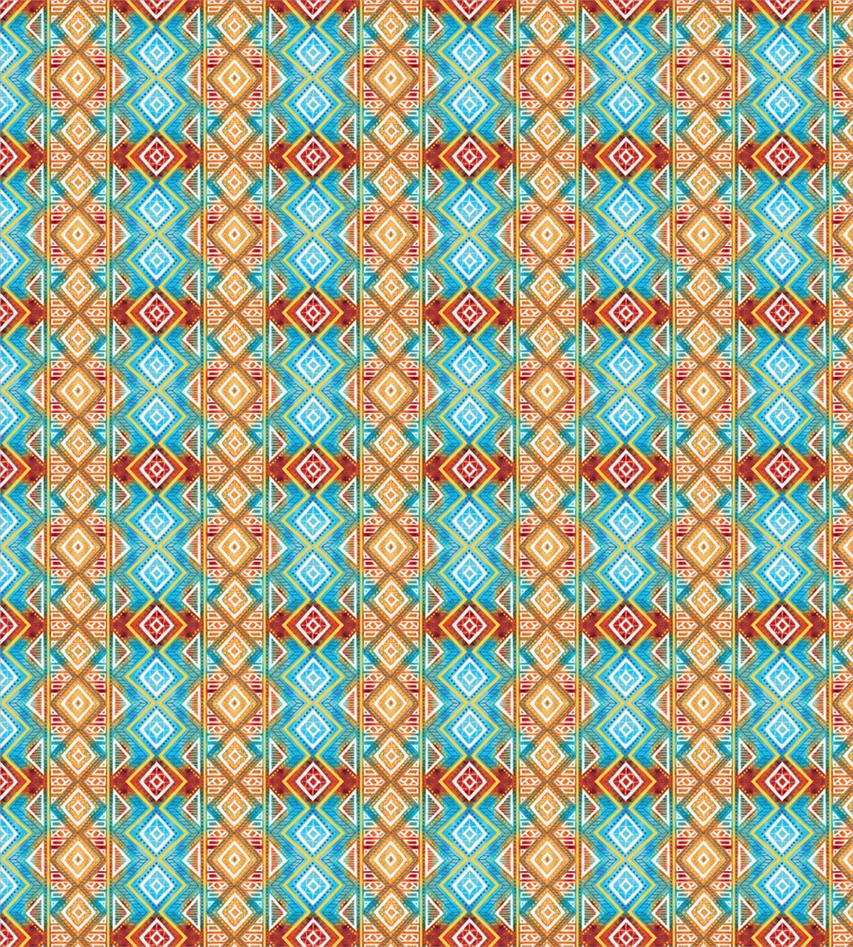 Colorful Tie Dye Geometric — Pattern