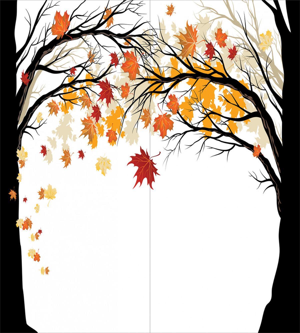 Trees with Dried Leaves — Pattern