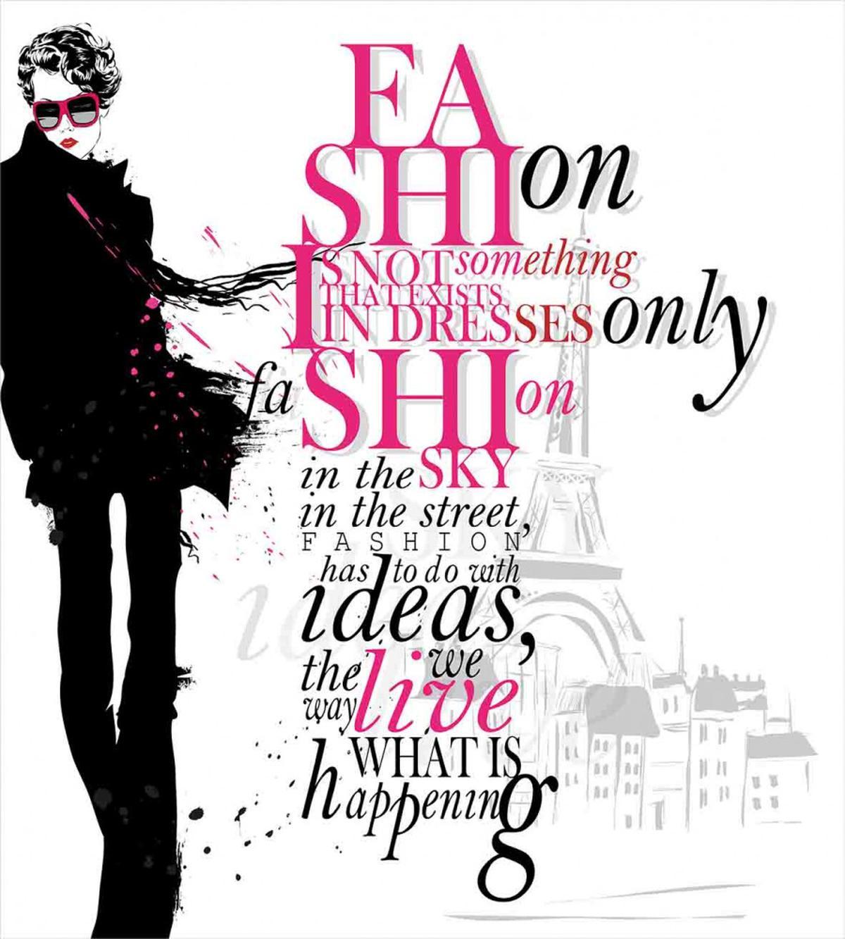 Paris Girl Words — Pattern