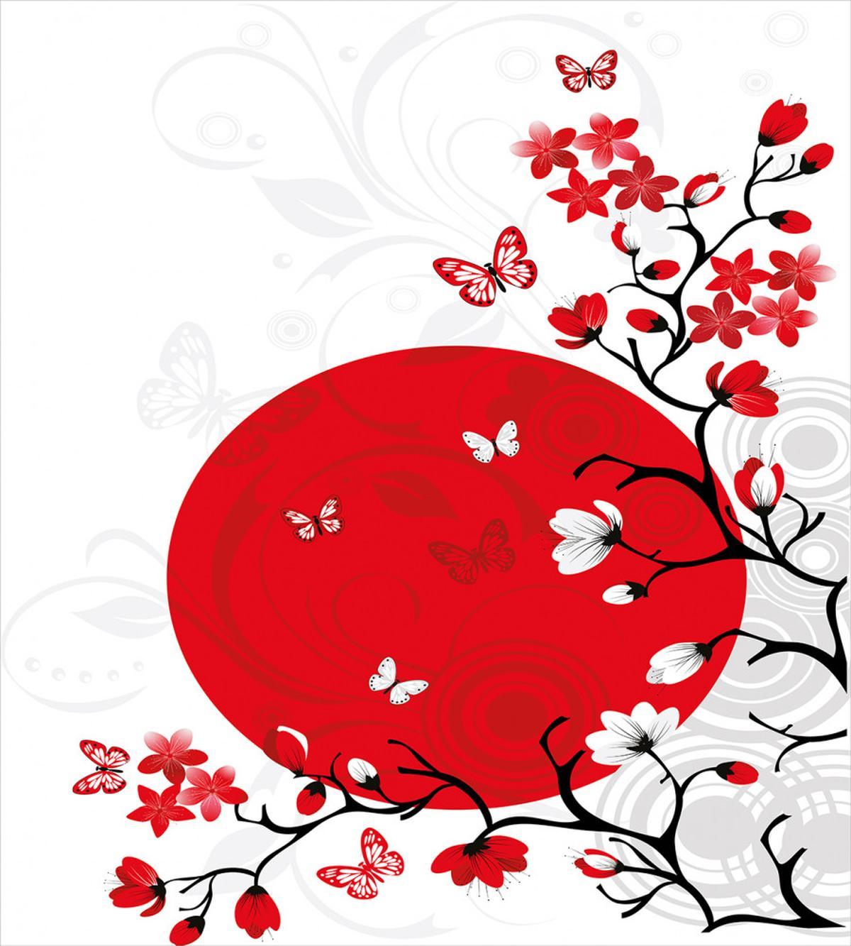 Cherry Sakura Trees — Pattern