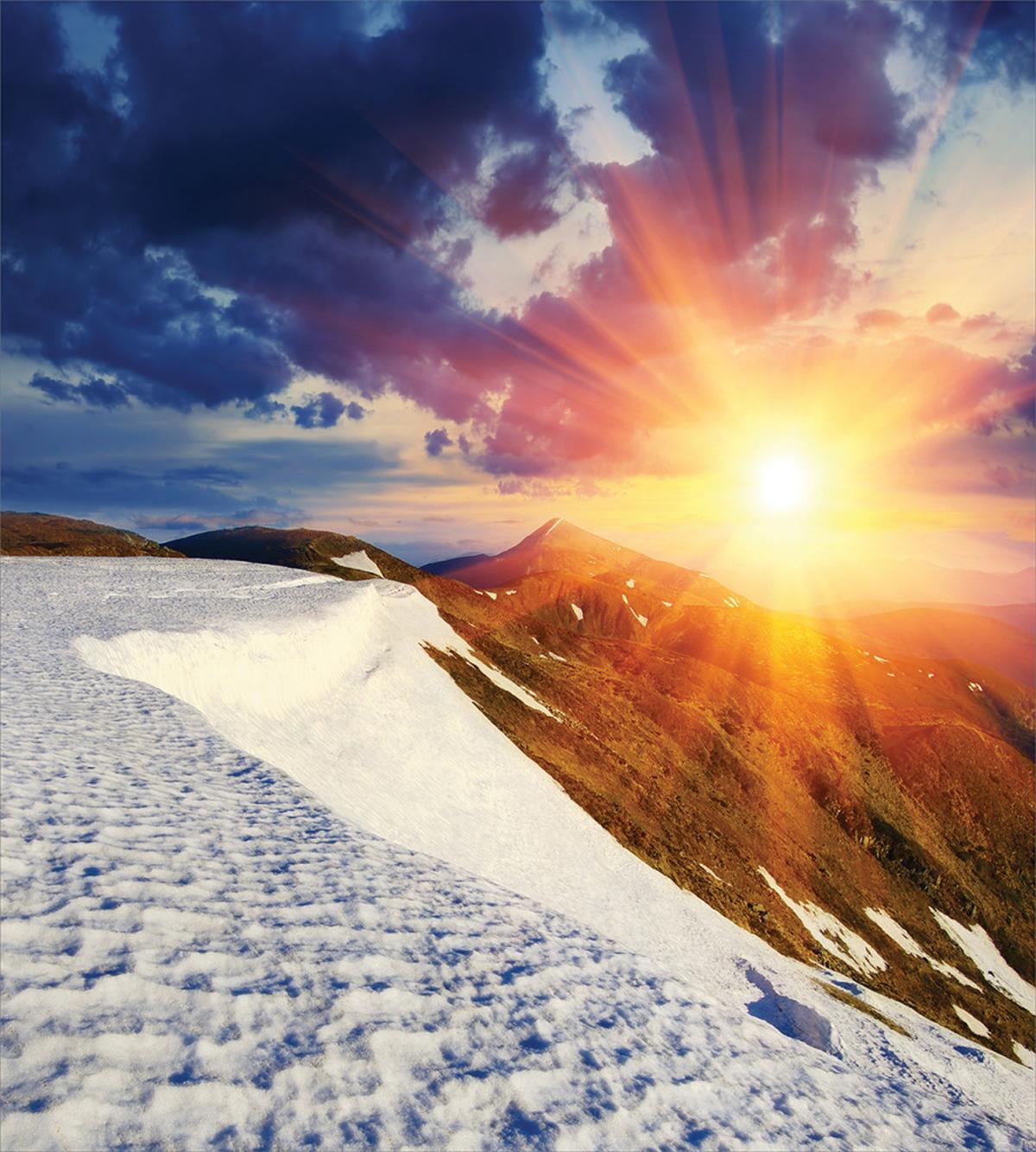 Snowy Sunny Mountains — Pattern
