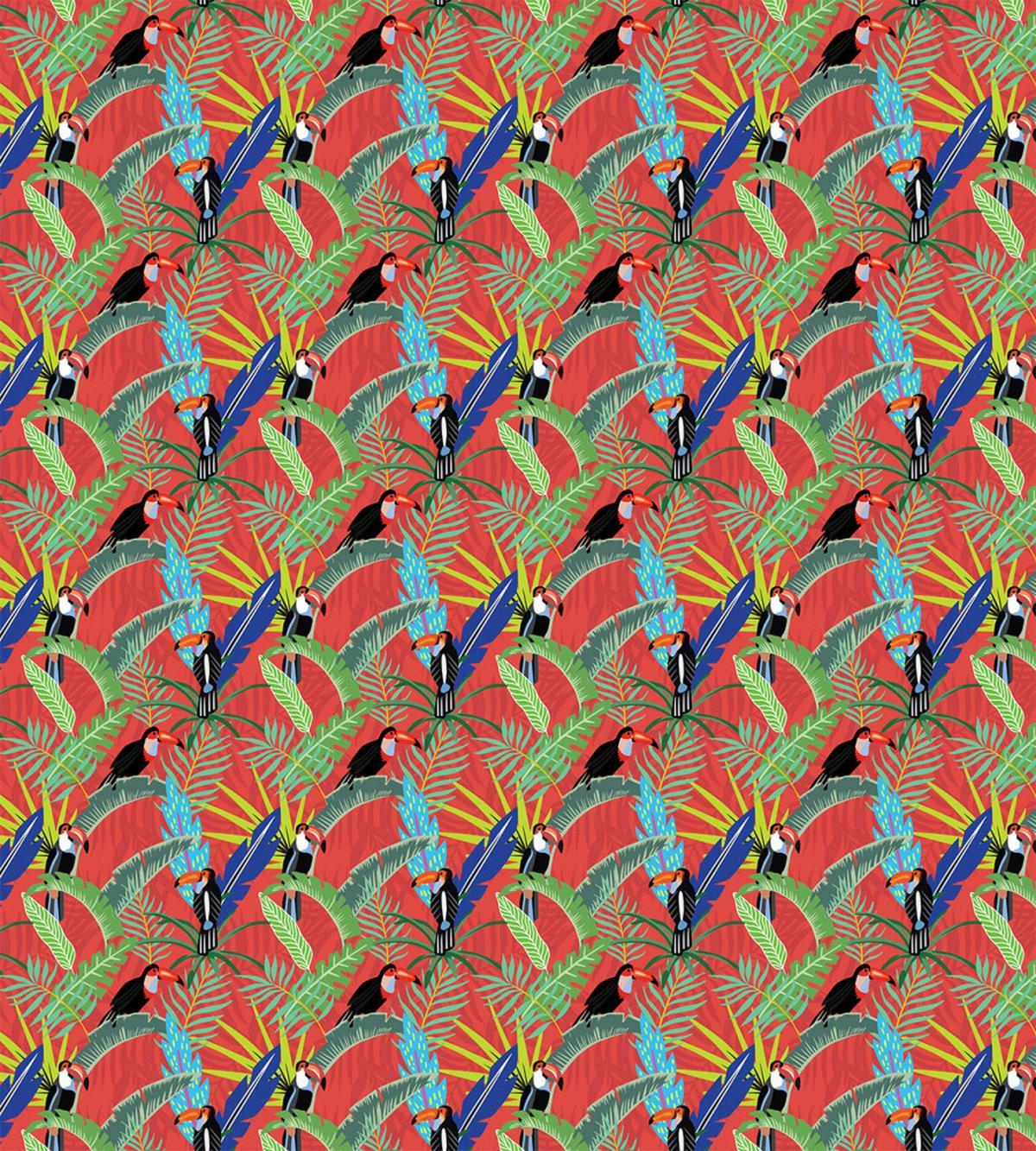 Tropical Birds Rainforest — Pattern