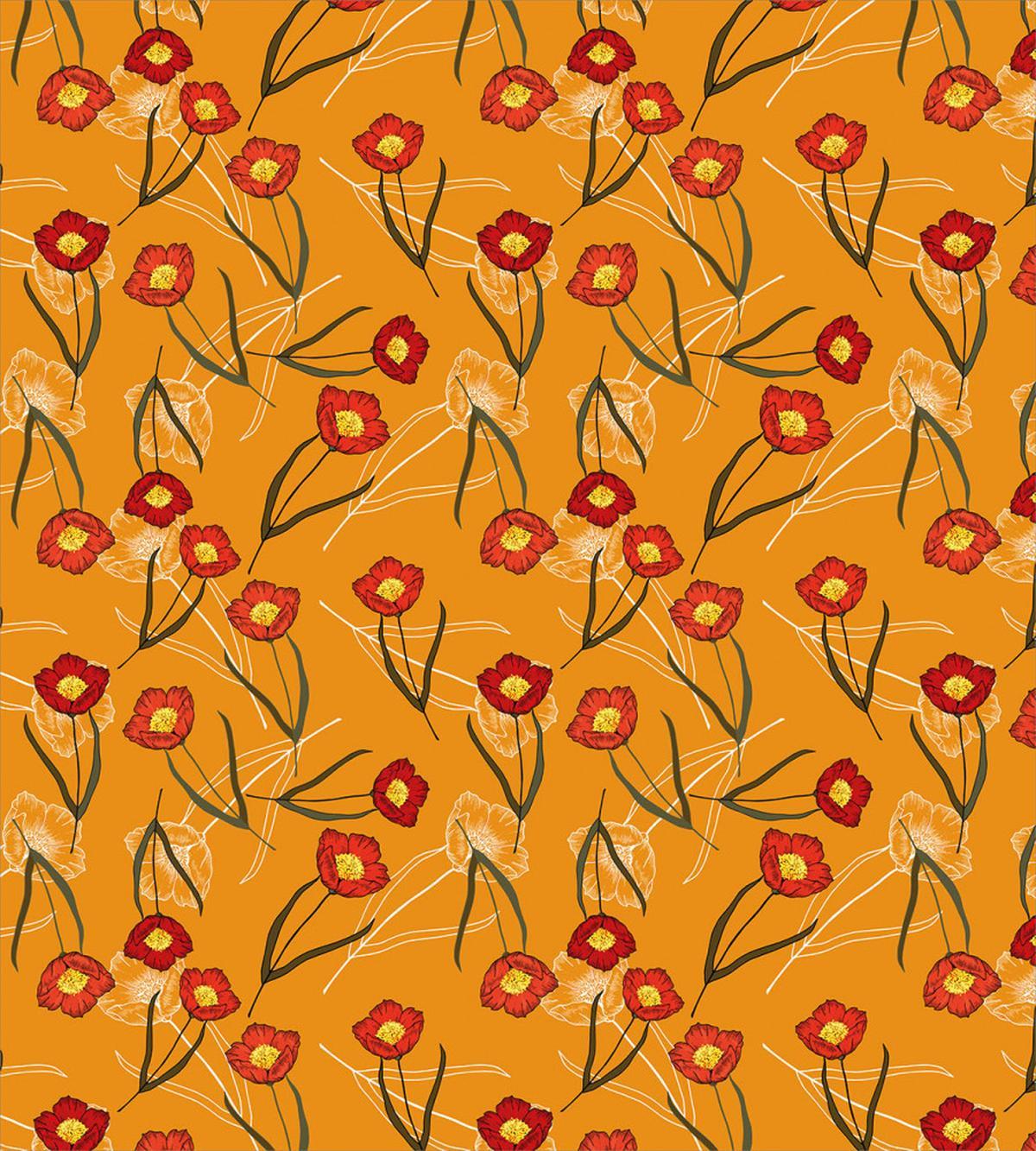 Peonies Outline Drawings — Pattern