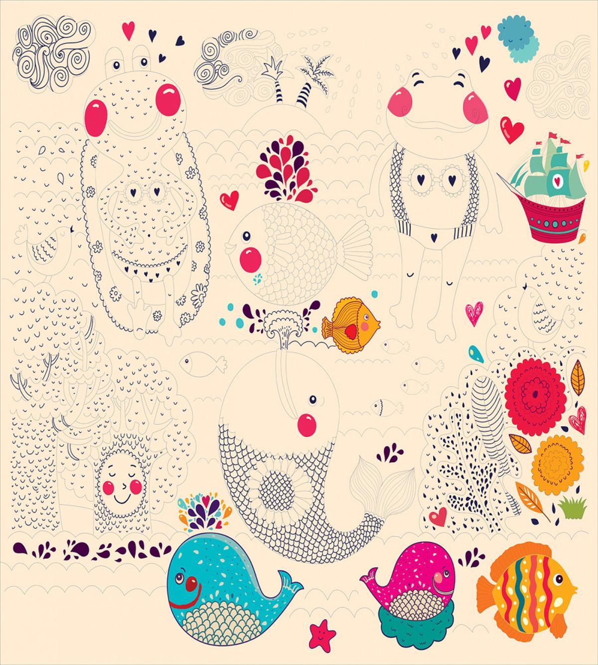 FunnyAnimals Theme Nature — Pattern