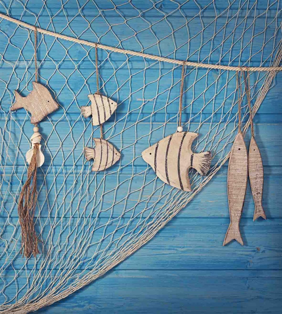Wooden Fish Shell on Net — Pattern