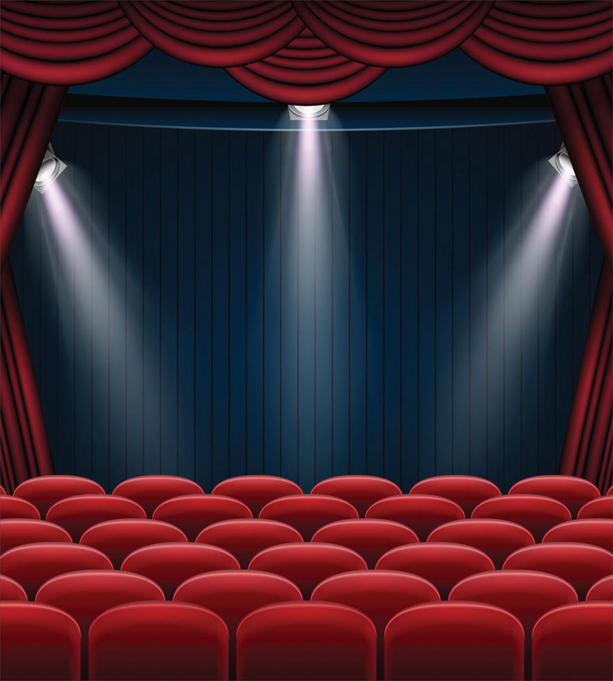 Classic Stage with Curtain — Pattern