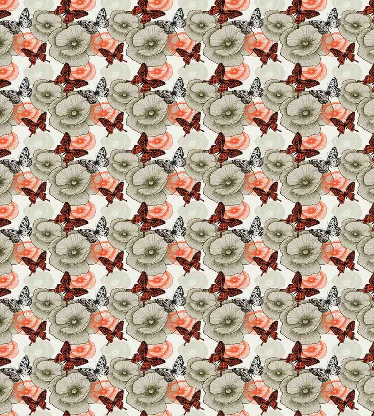 Poppies and Butterflies — Pattern
