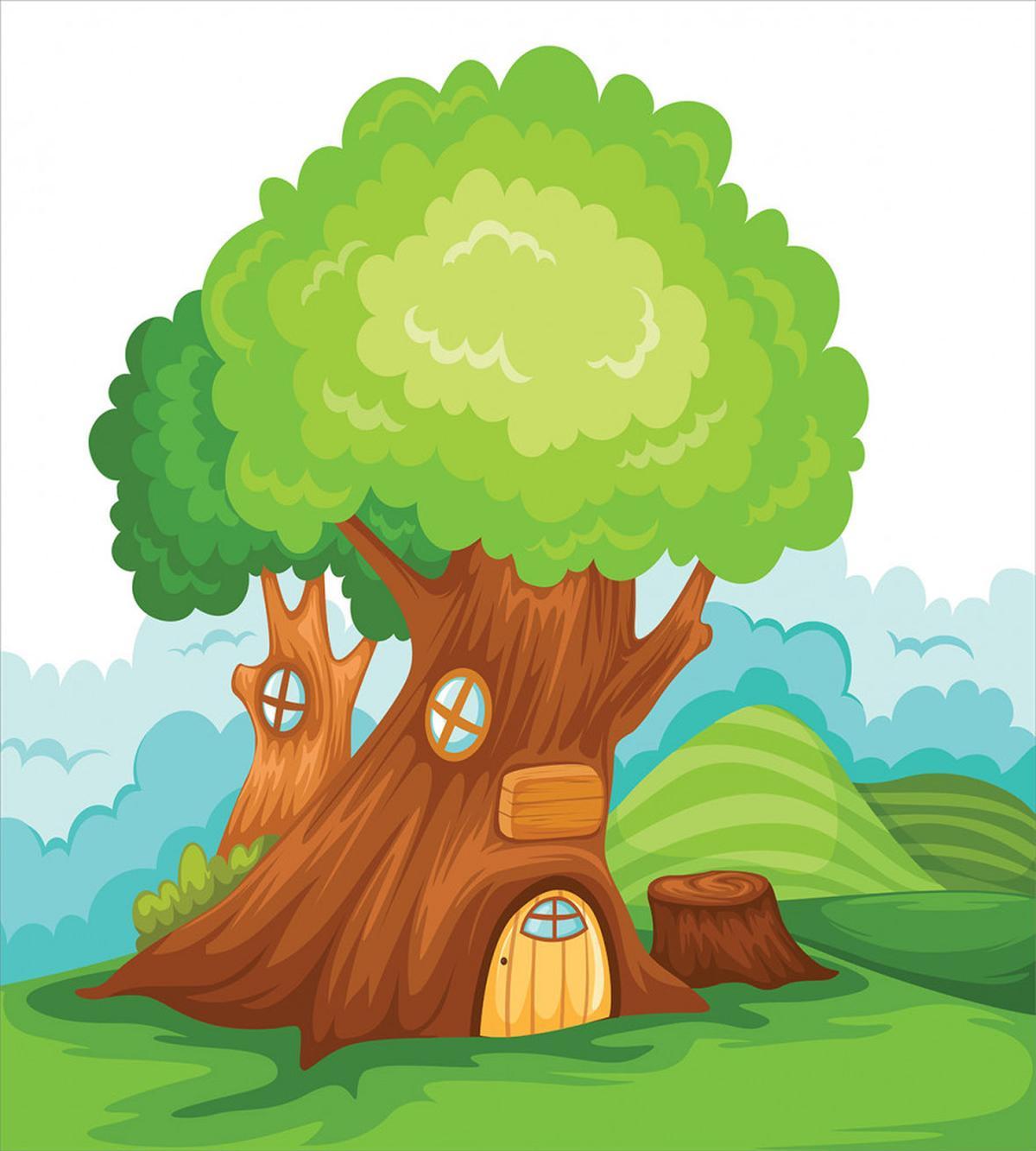 Cartoon Fantasy Home — Pattern