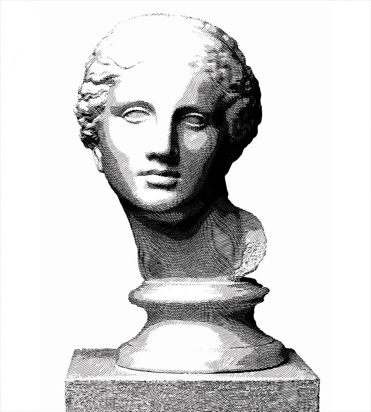 Woman Head Art — Pattern