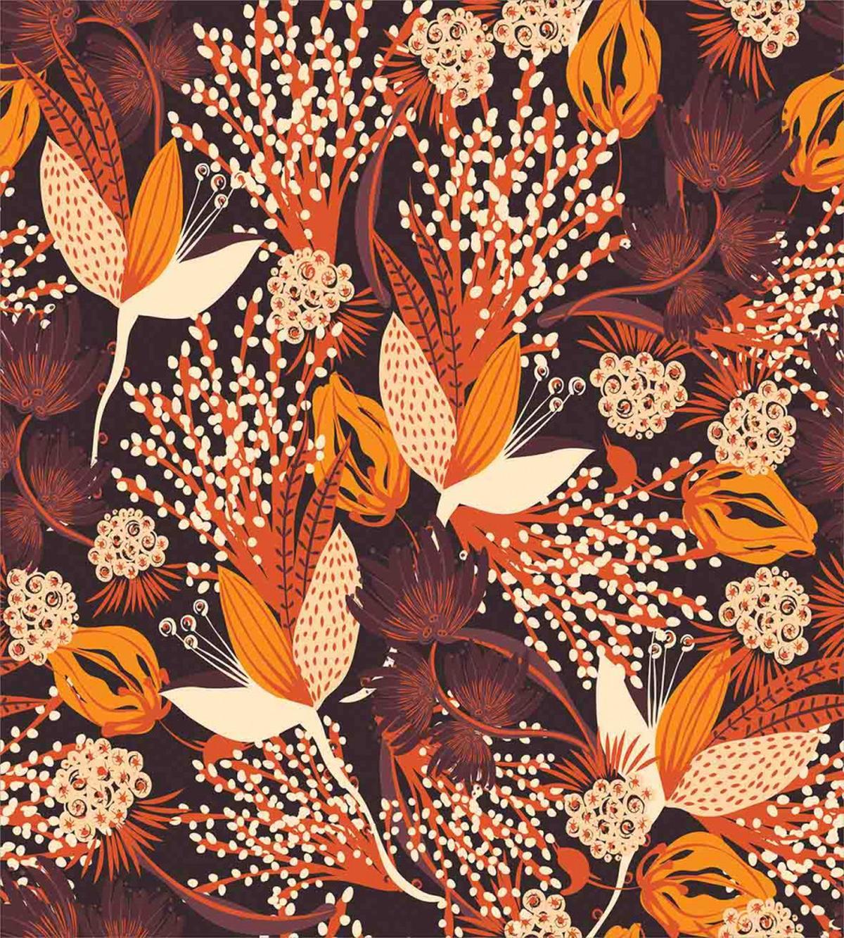 Fall Season Blossoms — Pattern