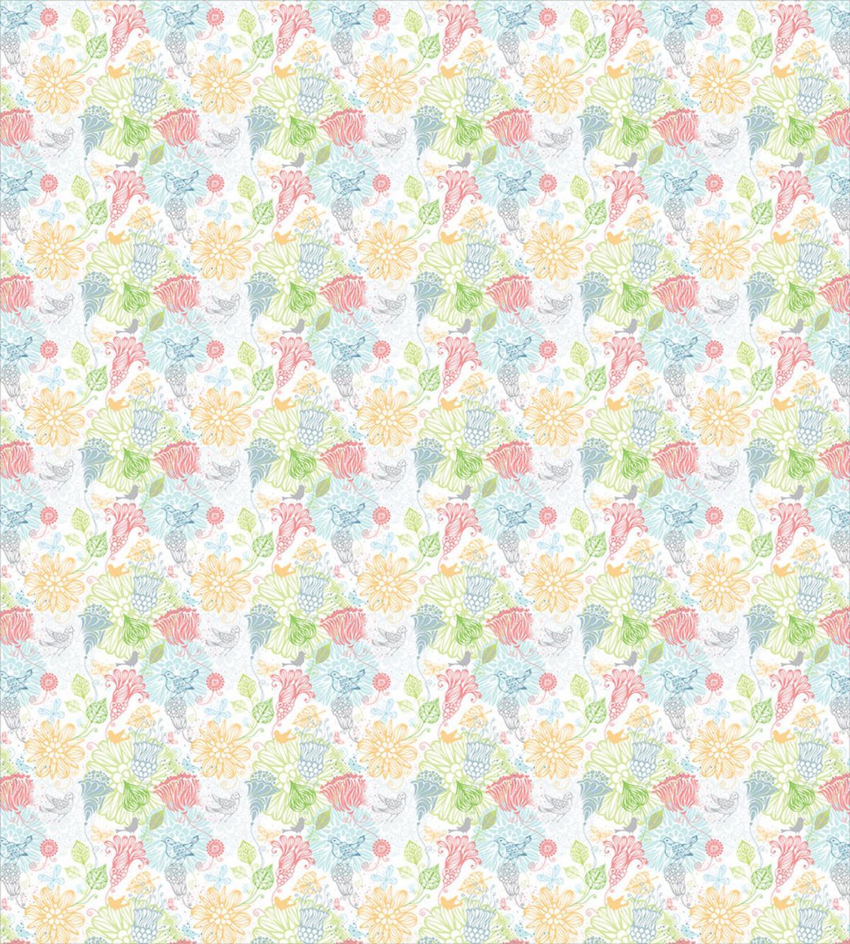 Birds and Flower Composition — Pattern