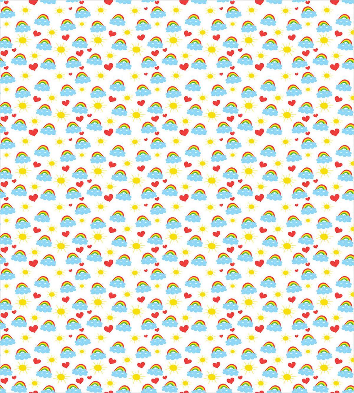 Clouds Rainbow Sun Nursery — Pattern