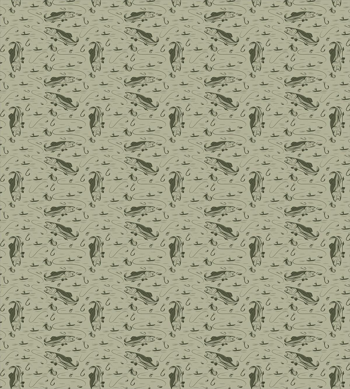 Fisherman Boat and Trouts — Pattern