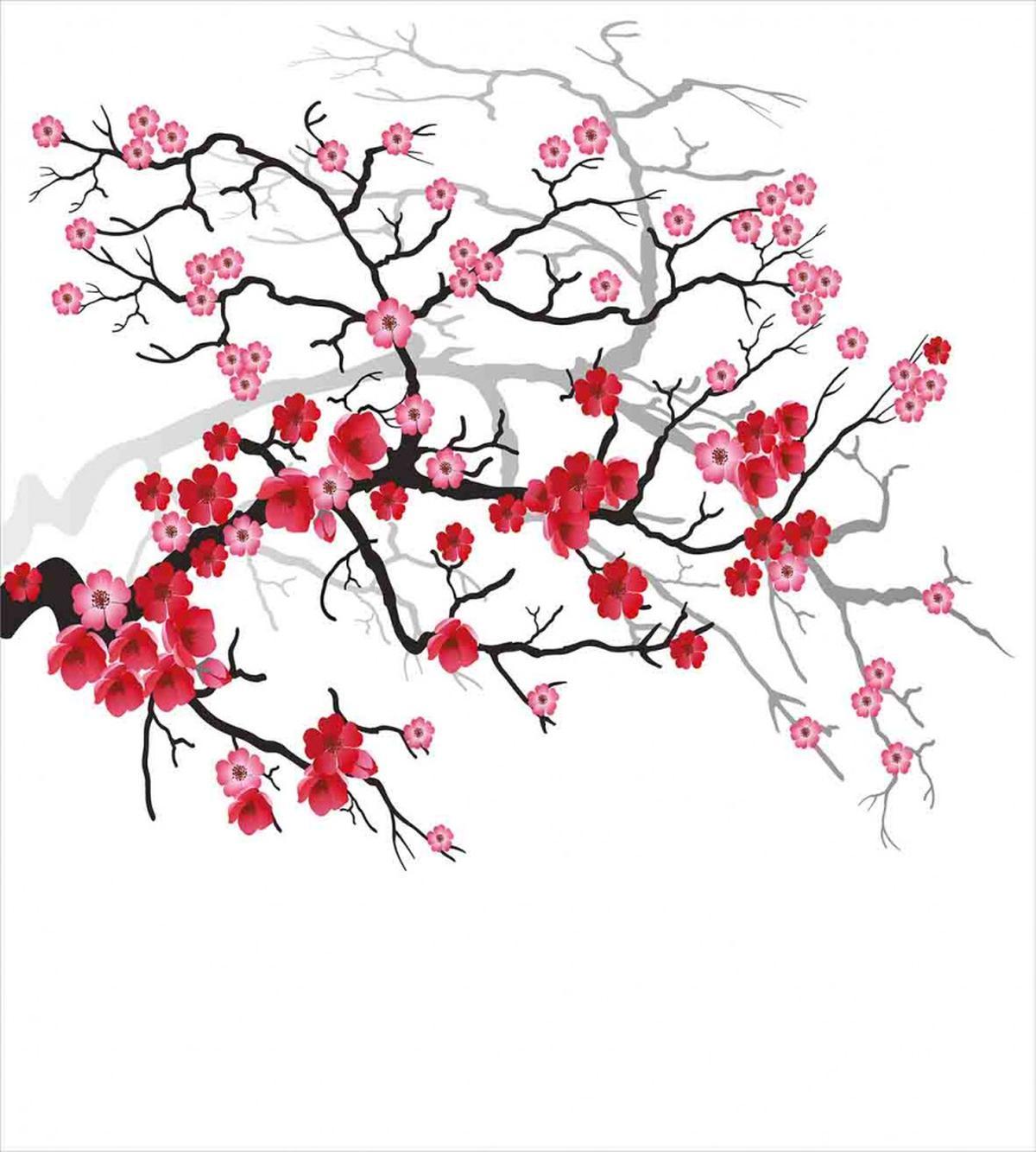 Blossoms Sakura Plant — Pattern
