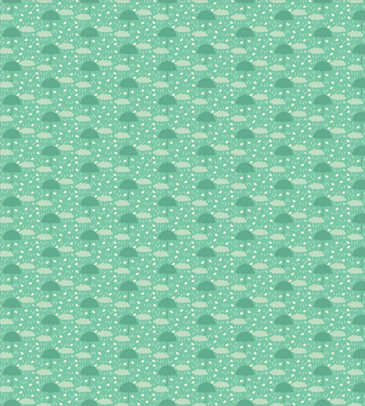 Wet Weather in Green — Pattern