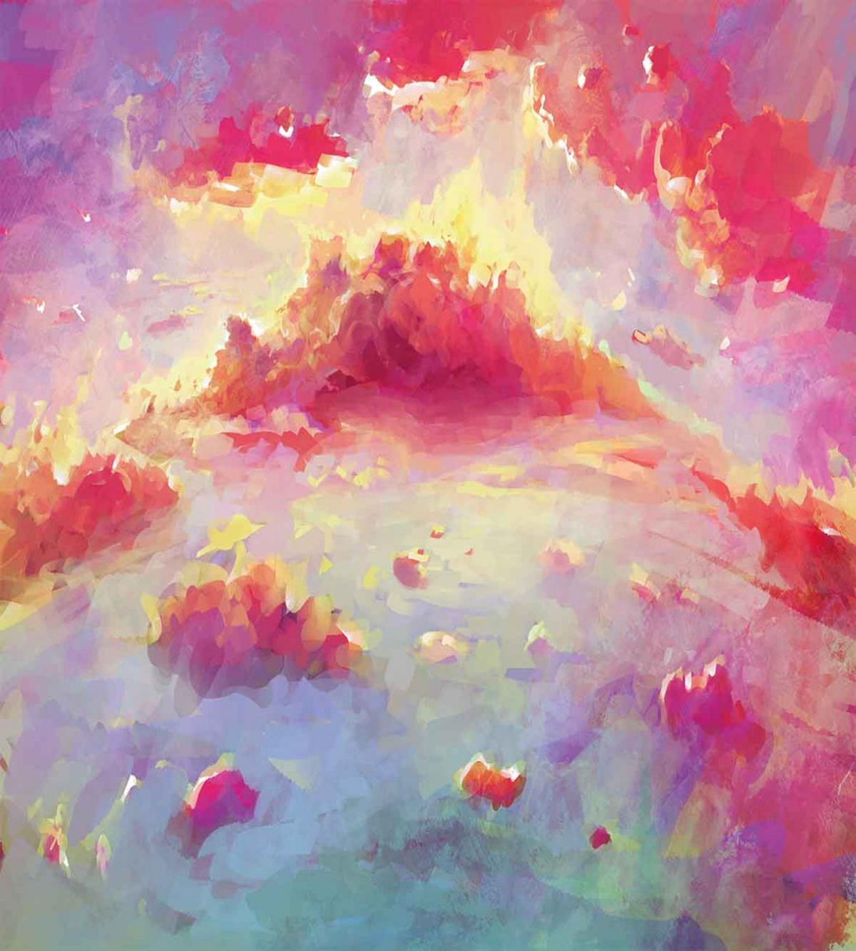 Vibrant Clouds Scenic — Pattern