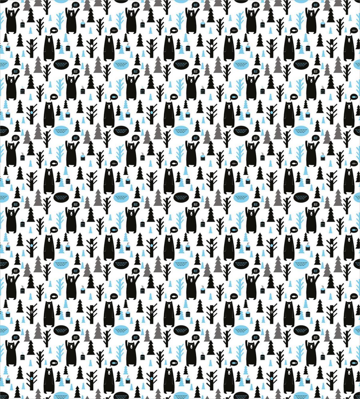 Modern Forest Animals Joy — Pattern