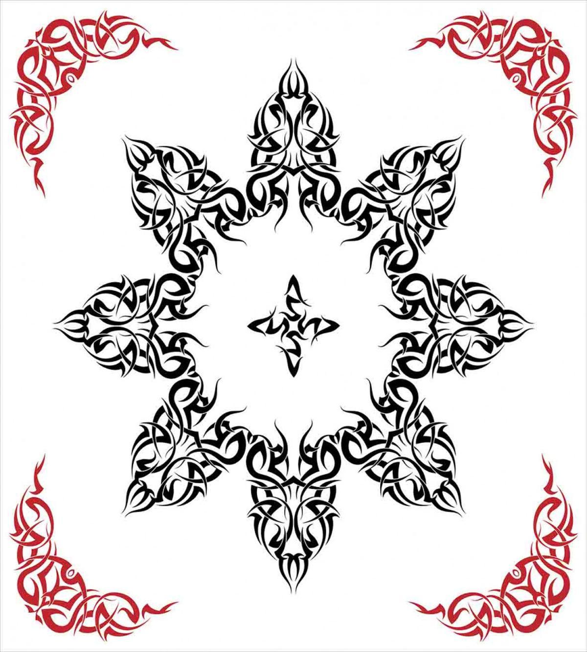 Tattoo Circular Vector — Pattern