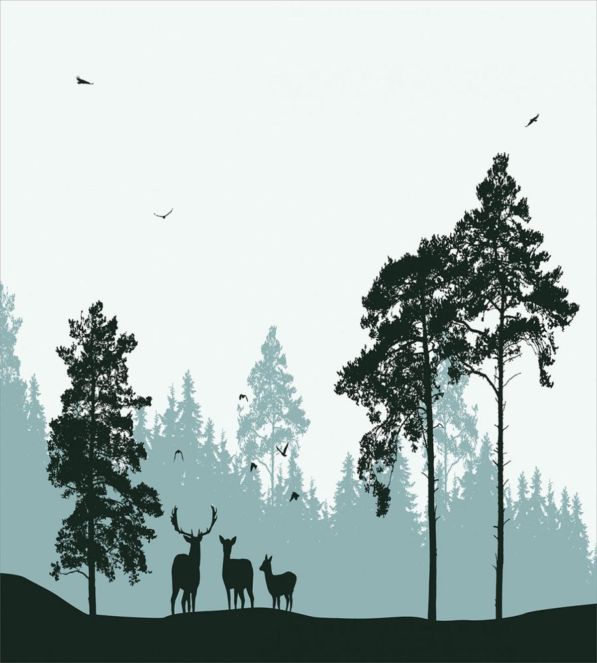 Forest Silhouette Art — Pattern