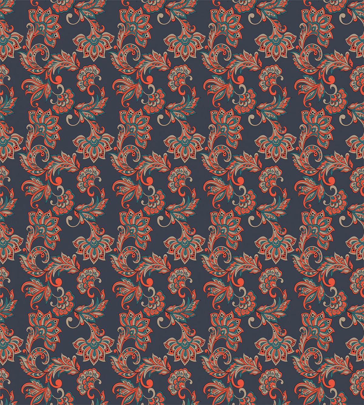 Oriental Floral Swirl — Pattern