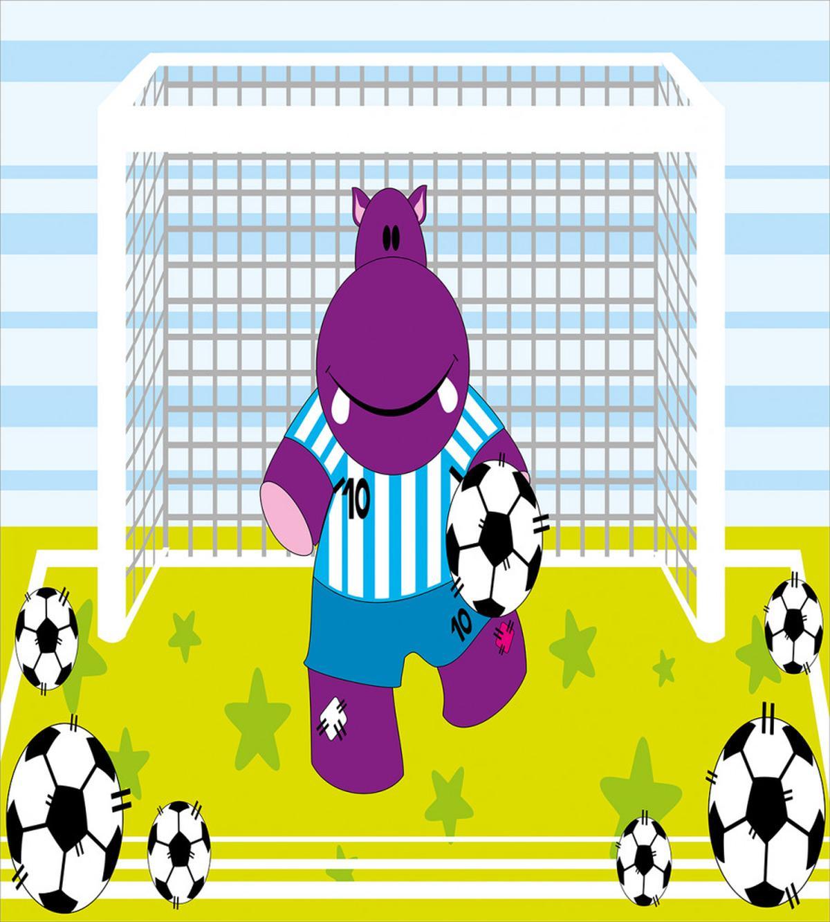 Goal Football Cartoon — Pattern