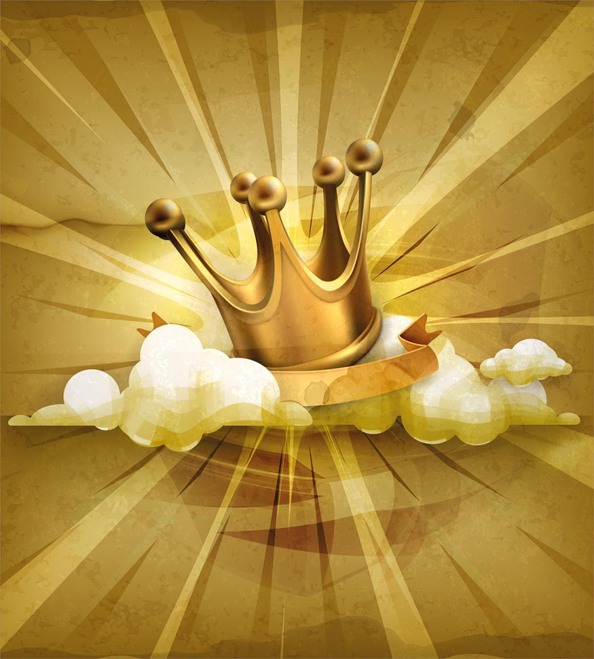 Fairytale Crown and Clouds — Pattern
