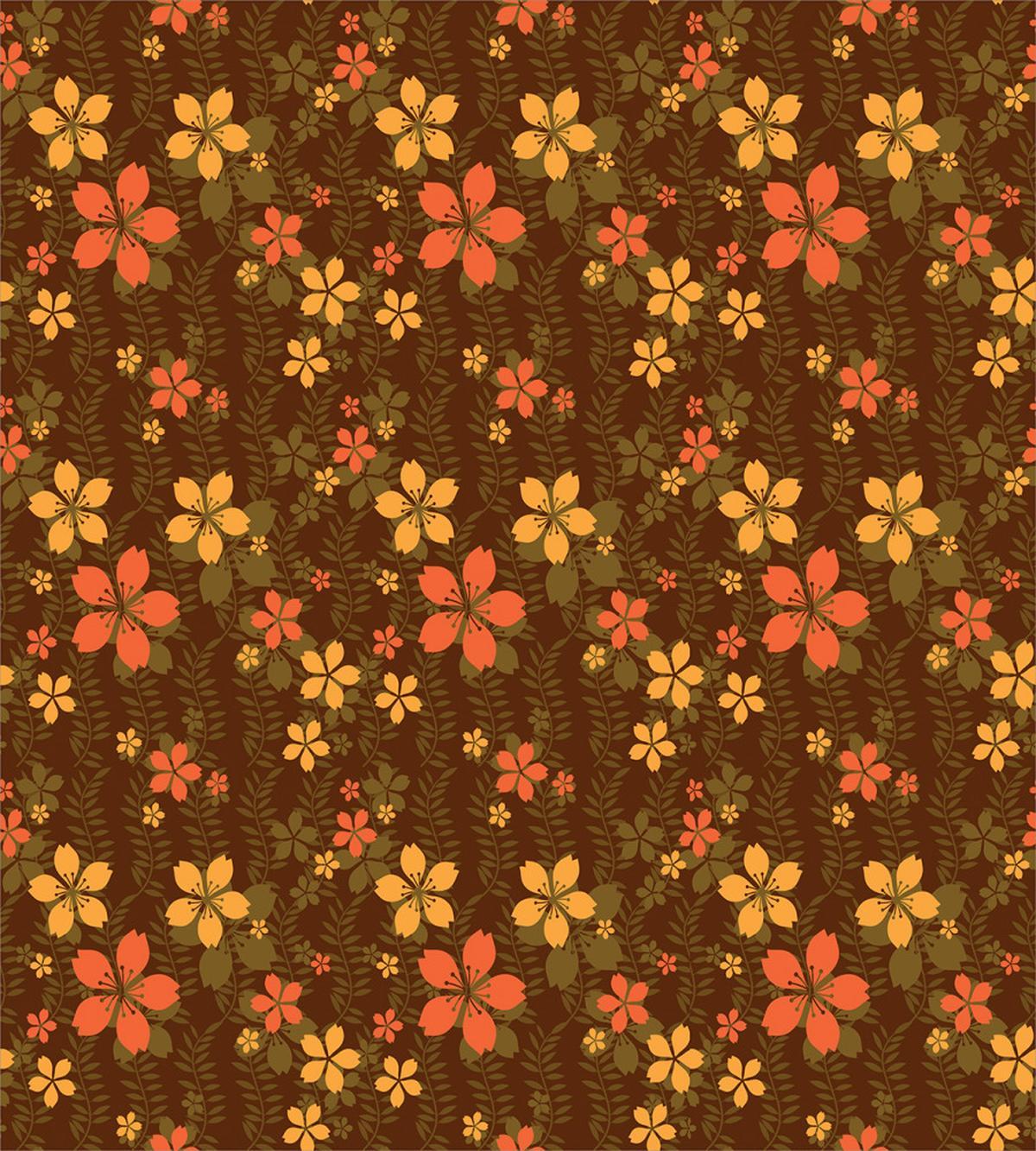 Wildflowers and Leaf — Pattern