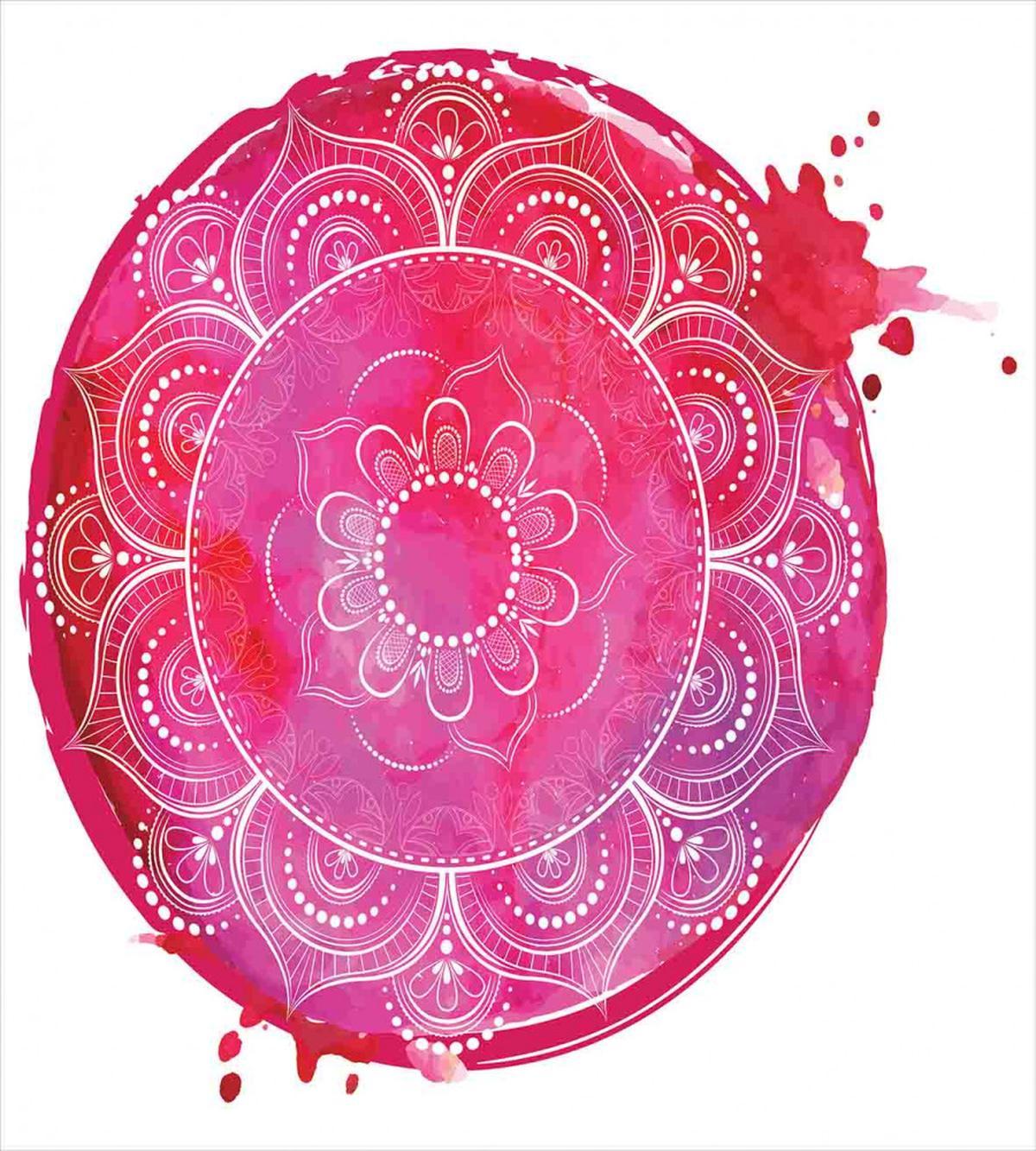 Pink Watercolor Mandala — Pattern