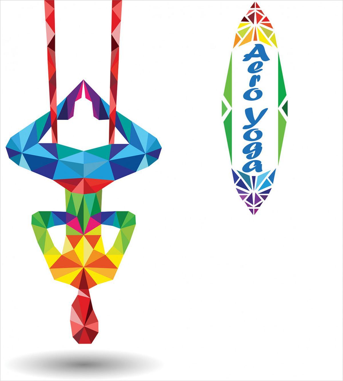 Aerial Yoga Fractal Body — Pattern