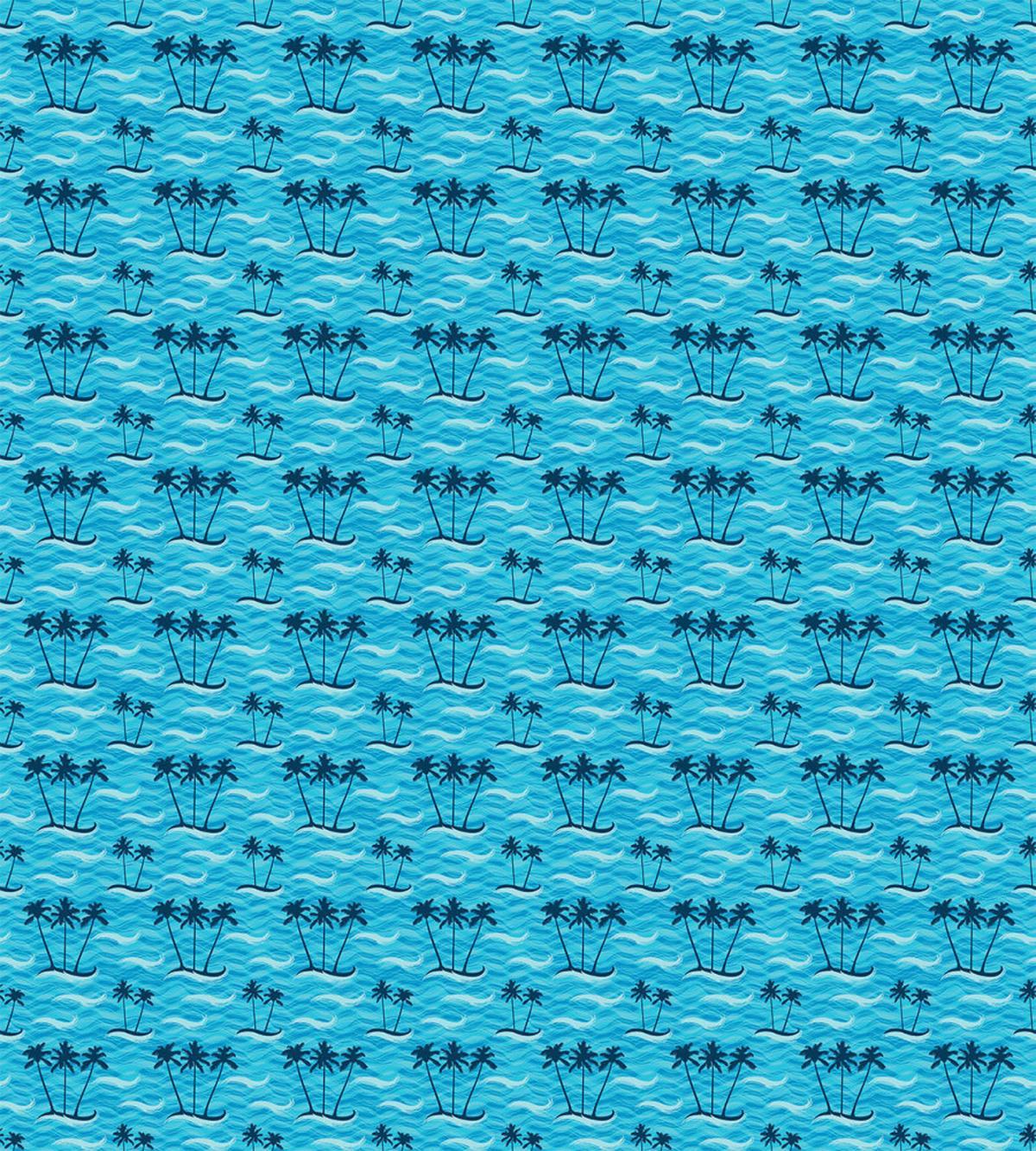 Summer Sea and Palm Trees — Pattern
