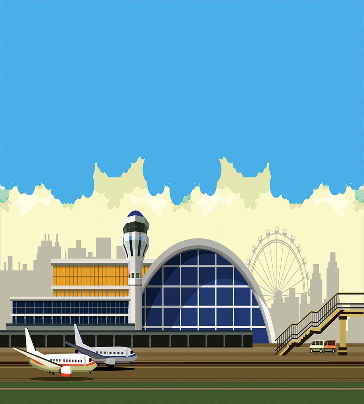 Airfield Building and City — Pattern