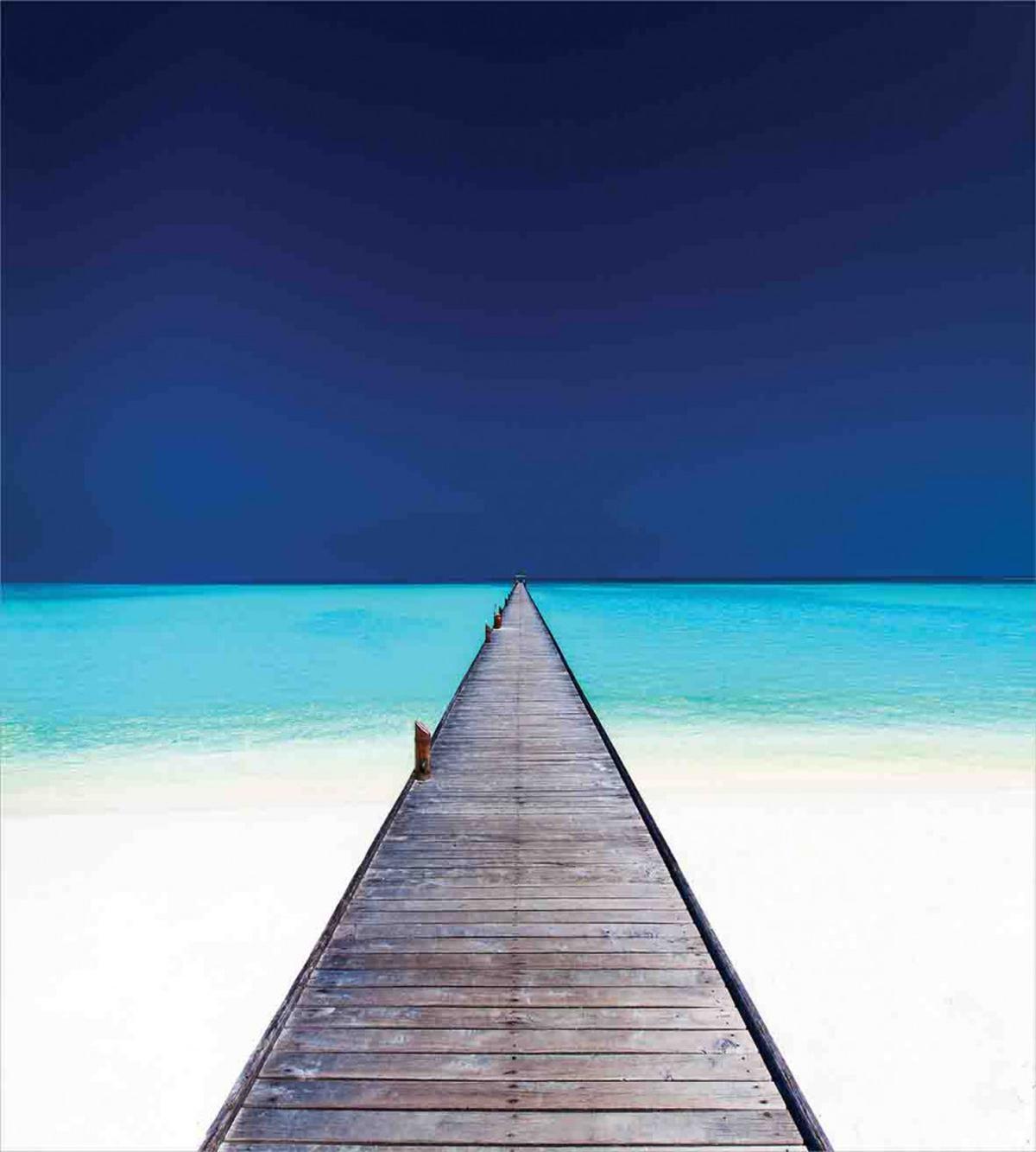 Wooden Path into Ocean — Pattern