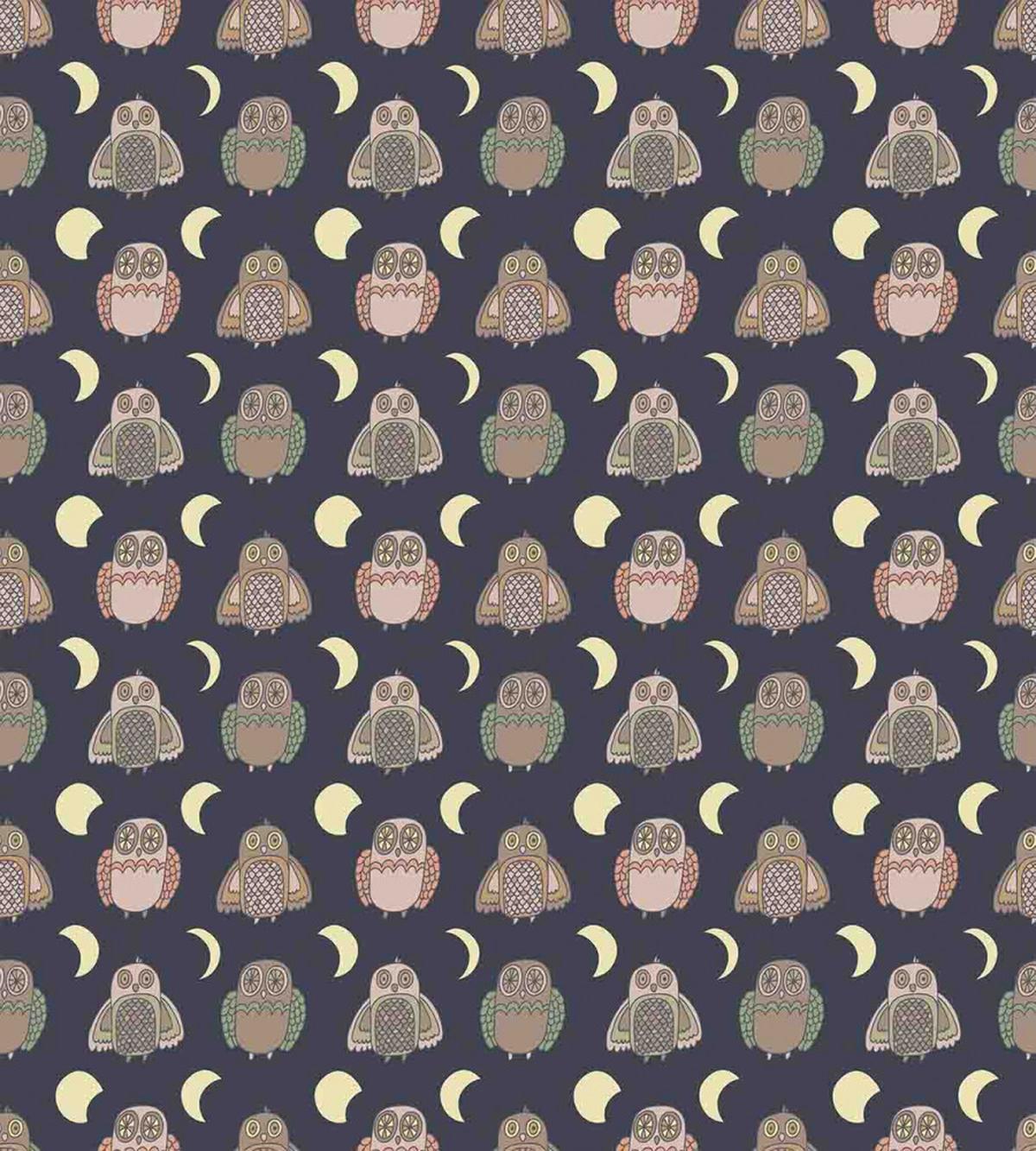 Abstract Owls and Crescent — Pattern