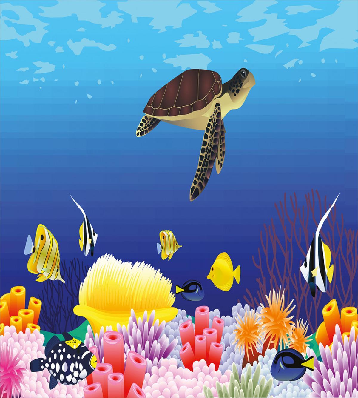 Deep Sealife Fish Moss — Pattern