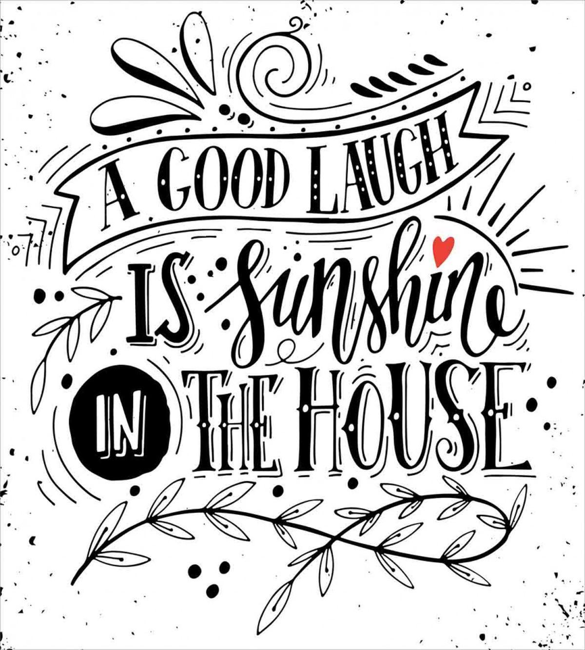 Vintage Calligraphy Laugh — Pattern