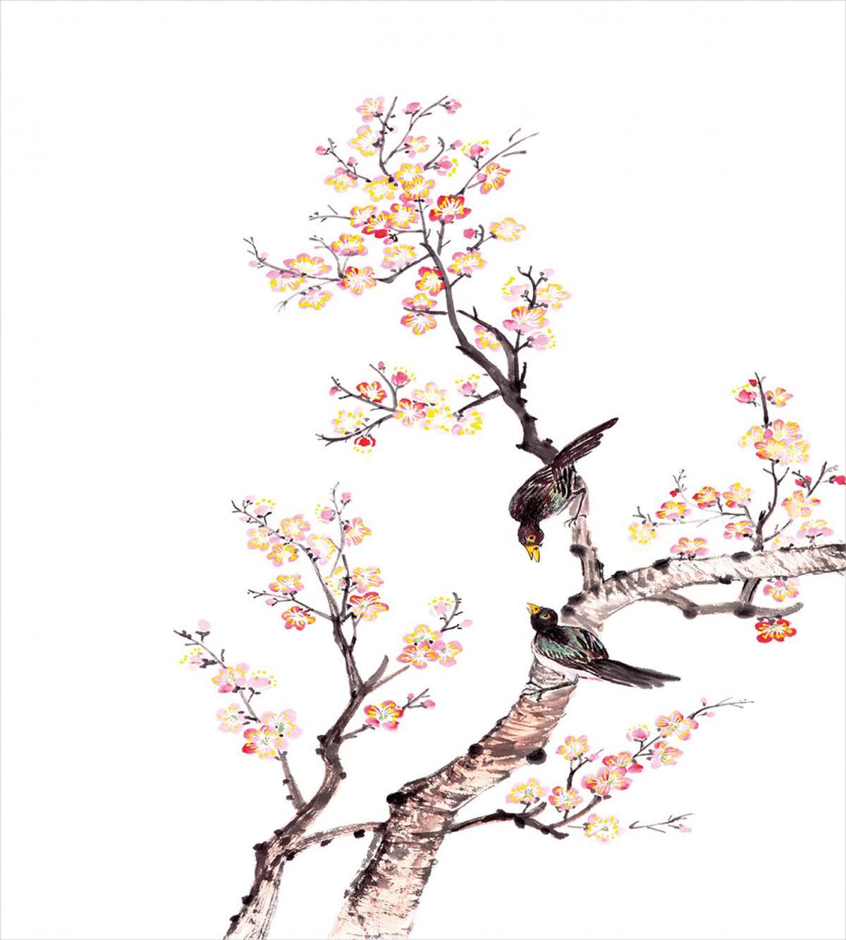 Chinese Paint of Flowers — Pattern