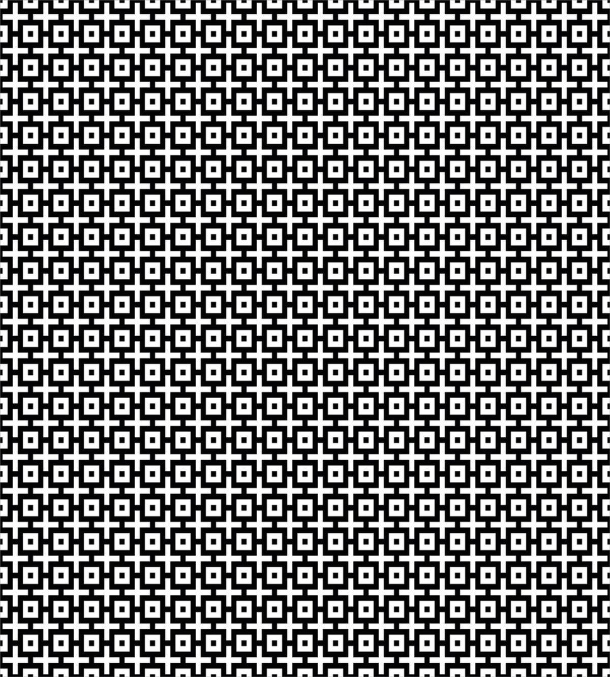 Squares Plus Signs — Pattern