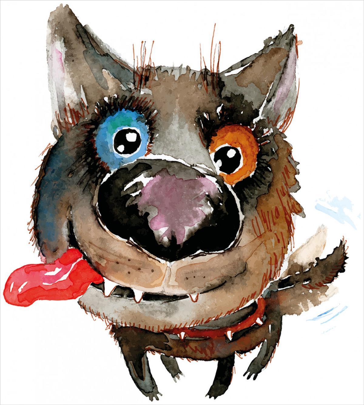Funny Dog Puppy — Pattern